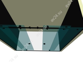 Душевая кабина раздвижная DK-103P в опорный профиль