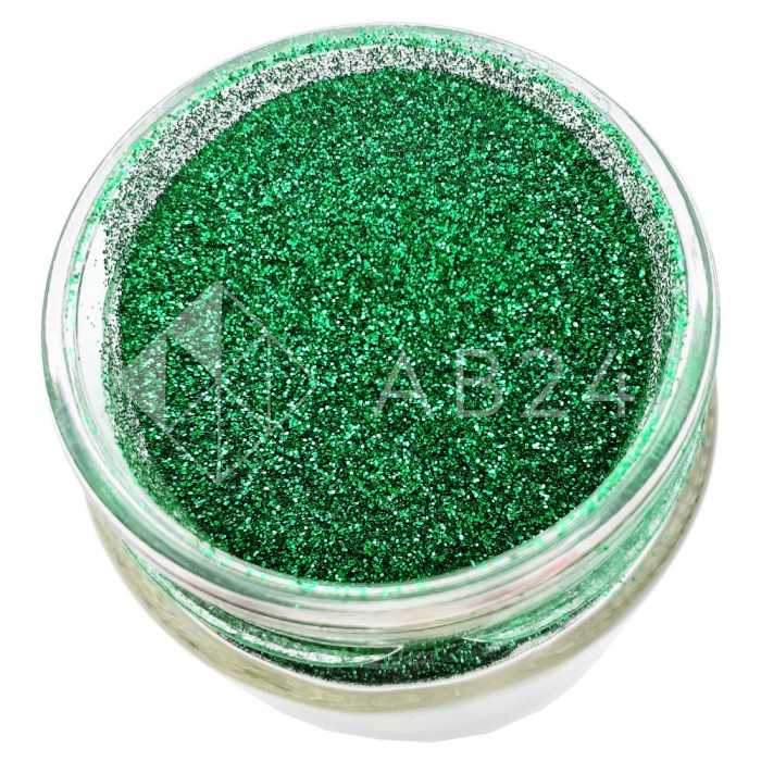 Блестки (глиттер) зеленые 100 г