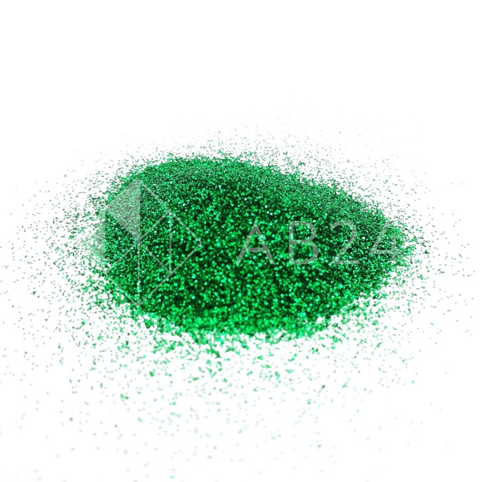 Блестки (глиттер) зеленые 100 г