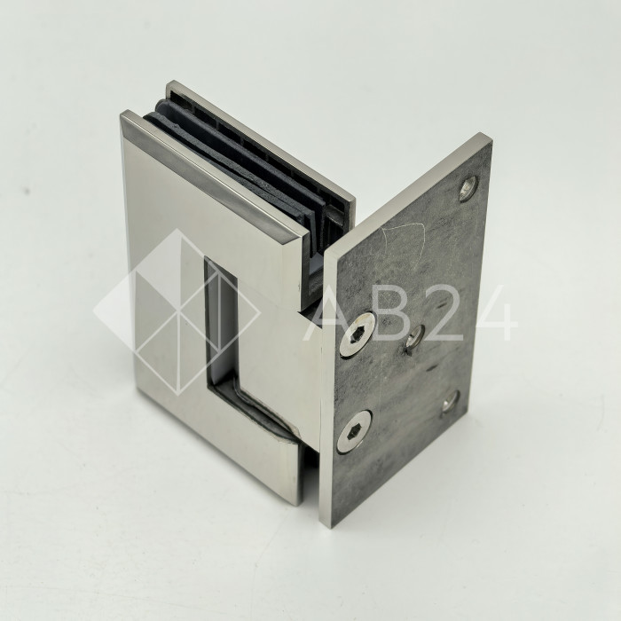 Петля Бета β FDP-20 стена-стекло с бок. креплением, нержавейка/полированный