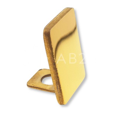 Заглушка торцевая FDPA-501 для опорного профиля 19х13х2, нержавейка/золото