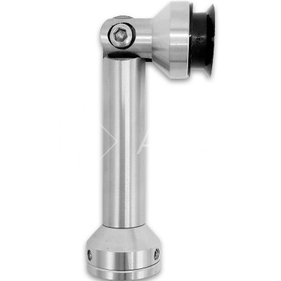 Точечное крепление FKK-61 пол-стена-стекло 103 мм регулируемое. С зенковкой, нержавейка/матовый