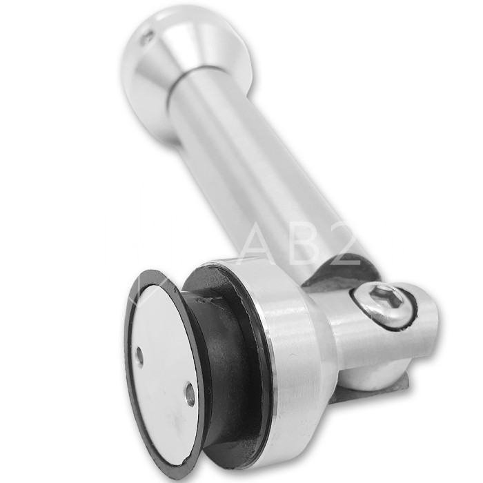 Точечное крепление FKK-61 пол-стена-стекло 103 мм регулируемое. С зенковкой, нержавейка/матовый