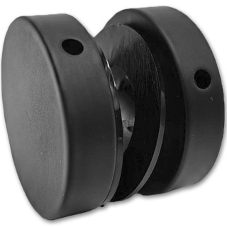 Коннектор FKF-32 для соединения стекол без сверления, нержавейка/черный