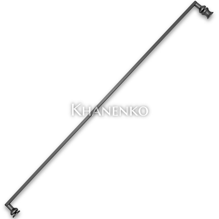 Ручка скоба FDR-708, 15х10х1000х1.0 мм, нержавейка/оружейная сталь