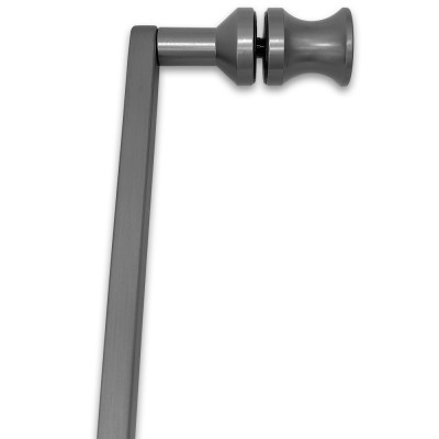 Ручка скоба FDR-708, 15х10х1000х1.0 мм, нержавейка/оружейная сталь