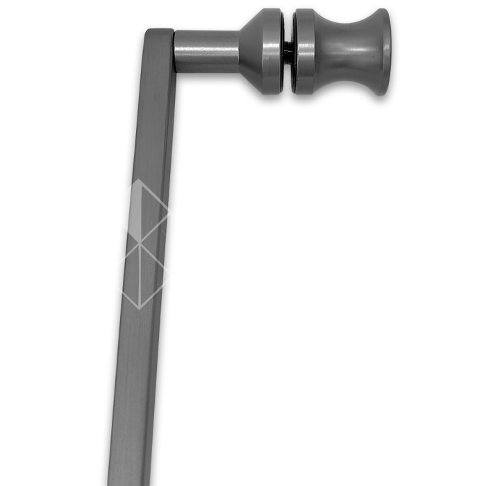 Ручка скоба FDR-708, 15х10х1000х1.0 мм, нержавейка/оружейная сталь