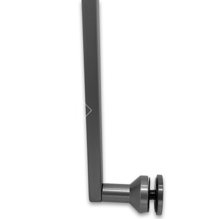 Ручка скоба FDR-708, 15х10х1000х1.0 мм, нержавейка/оружейная сталь