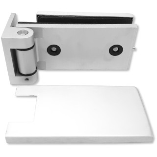 Петля FMP-12.1 для межкомнатной двери из стекла на коробку, алюминий/анодированный