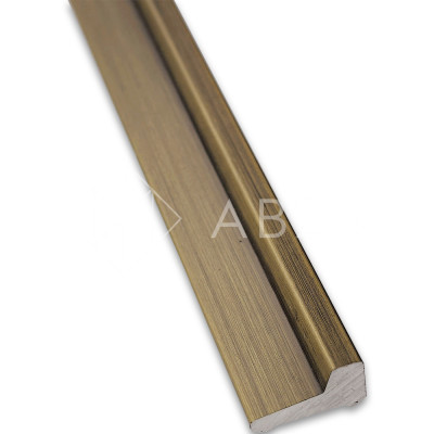 Порог алюминиевый FDPA-43.15 для душевой 1.5 м, алюминий/бронза