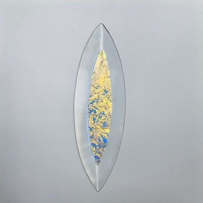 Бевелс AV107 дихроичный 42 х 142 мм, синий мороз