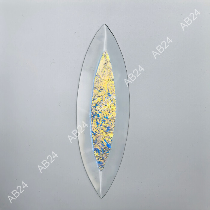 Бевелс AV107 дихроичный 42 х 142 мм, синий мороз