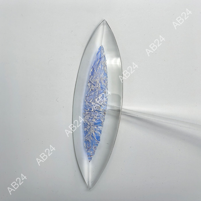 Бевелс AV107 дихроичный 42 х 142 мм, синий мороз