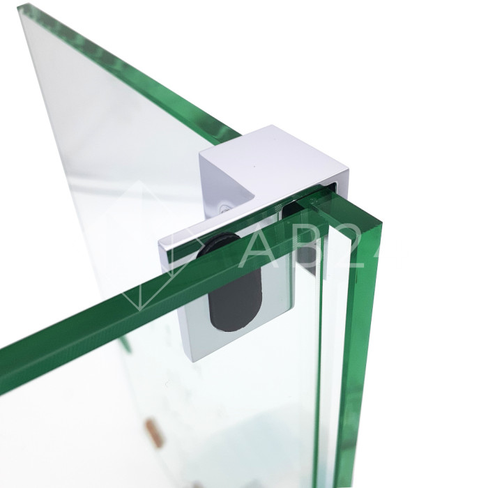 Дверной стопор FDA-06R-DEF с дефектом к стеклу 90° правый, латунь/хром