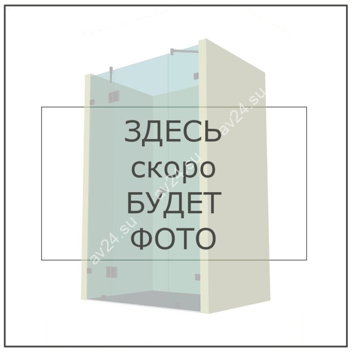 Коннектор для стекла Альфа α FDK-12, стена-стекло 90°, нержавейка/брашированное золото