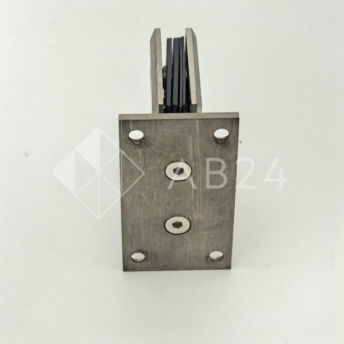 Петля Бета β FDP-21 стена-стекло центр. крепление, нержавейка/матовый