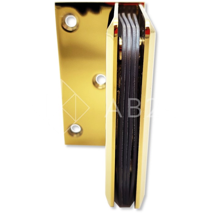 Петля Бета β FDP-20 стена-стекло с бок. креплением, цинк/золото