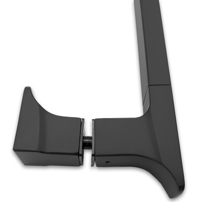 Ручка скоба FDR-96, 15х30х450 мм, нержавейка/черный