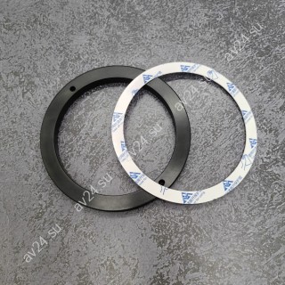 Ручка FDR-302 для стеклянной двери круглая с люминесценцией, алюминий/черный