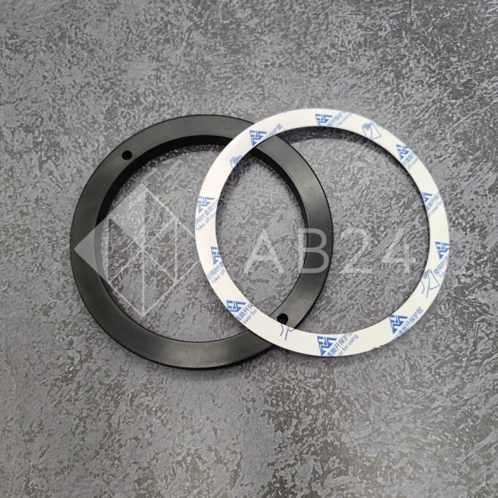 Ручка FDR-302 для стеклянной двери круглая с люминесценцией, алюминий/черный