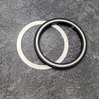 Ручка FDR-302 для стеклянной двери круглая с люминесценцией, алюминий/черный