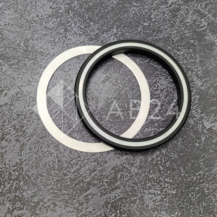 Ручка FDR-302 для стеклянной двери круглая с люминесценцией, алюминий/черный