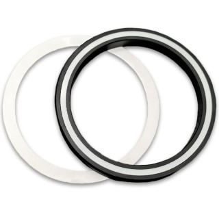 Ручка FDR-302 для стеклянной двери круглая с люминесценцией, алюминий/черный