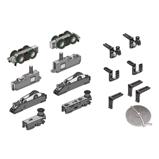 Механизм FDS-19.4R центральной двери для 4-х дверной раздвижной системы Диона FDS-19, правое открывание