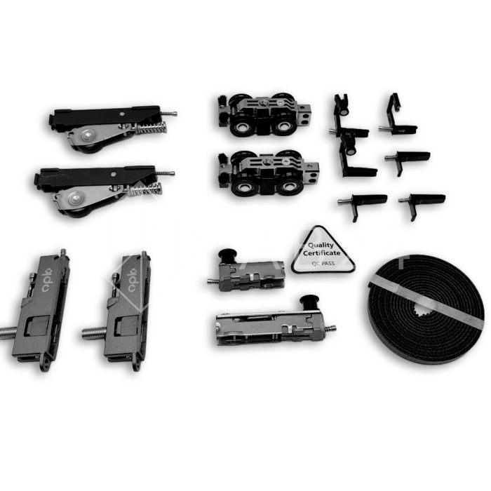 Механизм FDS-19.4R центральной двери для 4-х дверной раздвижной системы FDS-19, правое открывание
