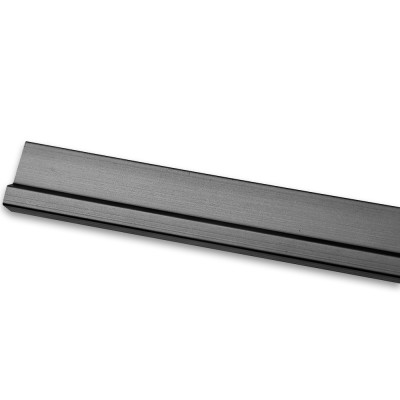 Порог алюминиевый FDPA-43.15 для душевой 1.5 м, алюминий/оружейная сталь