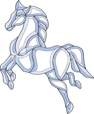 Бевелс AV230 Лошадь (35 элементов) 314 х 384 мм