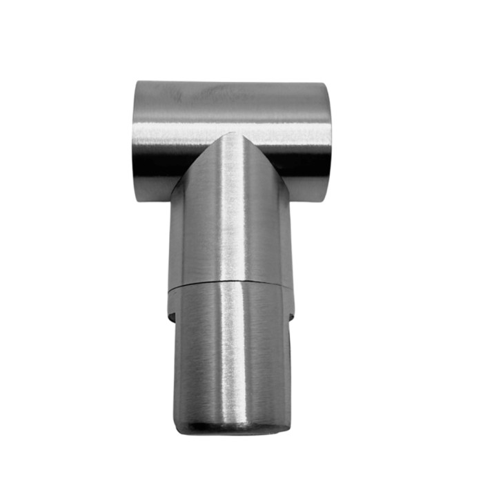 Держатель стекла FDC-17 трубы 19 сквозной 0°-360°, нержавейка/матовый