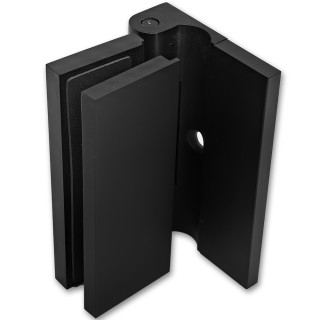 Петля Гера FDP-120 стена-стекло, открывание 90° наружу, латунь/черный