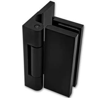 Петля Гера FDP-120 стена-стекло, открывание 90° наружу, латунь/черный