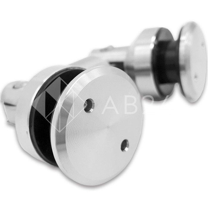 Точечное крепление FKK-70 стекло-стекло 52 мм регулируемое. Без зенковки, нержавейка/матовый