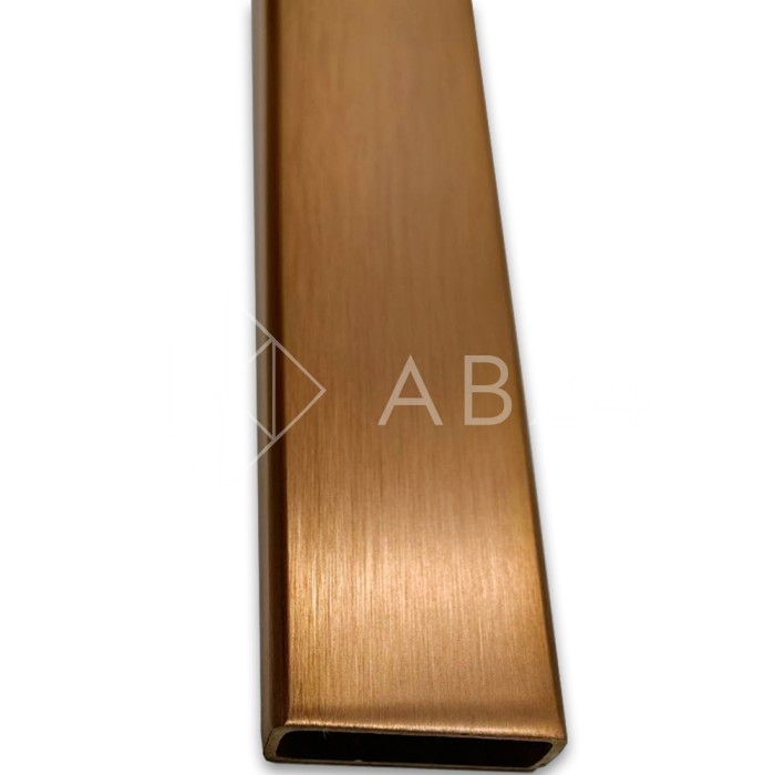 Труба FDT-352, 30х10х1.5 мм 2 м, нержавейка/медь