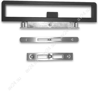 Ручка FDR-301 для стеклянной двери с замком, алюминий/черный