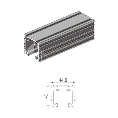Трек FDS-191.6 для раздвижной системы FDS-19, длина 6 м, алюминий/черный