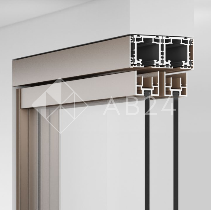 Центральная декоративная крышка трека FDS-194.3 для системы FDS-19, длина 3м, алюминий/белый