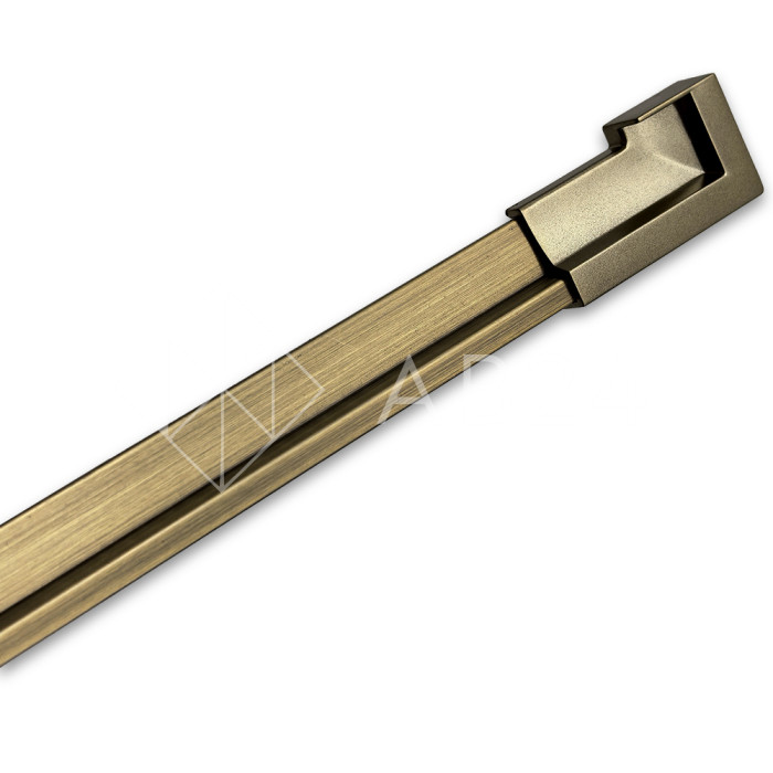 Заглушка торцевая FDPA-430L Левая для порога, ПВХ/бронза