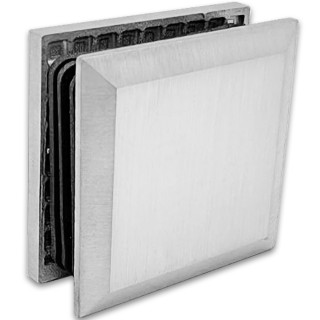 Коннектор для стекла Бета β FDK-22, стена-стекло 90°, нержавейка/матовый