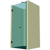 Душевая дверь с добором DK-105P в опорном профиле