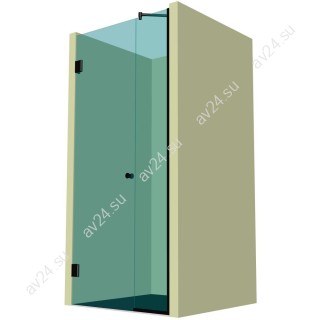 Душевая дверь с добором DK-105P в опорном профиле