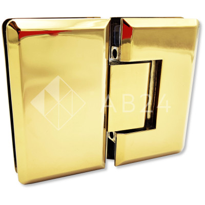 Петля Бета β FDP-22 стекло-стекло 180°, цинк/золото