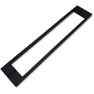 Ручка скоба FDR-92, 10х15х450х1.0 мм, нержавейка/черный