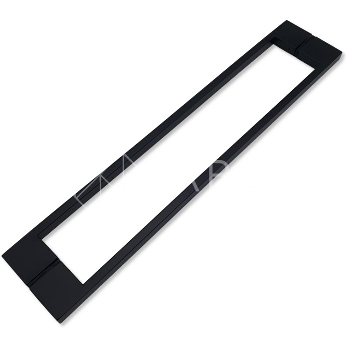 Ручка скоба FDR-92, 10х15х450х1.0 мм, нержавейка/черный