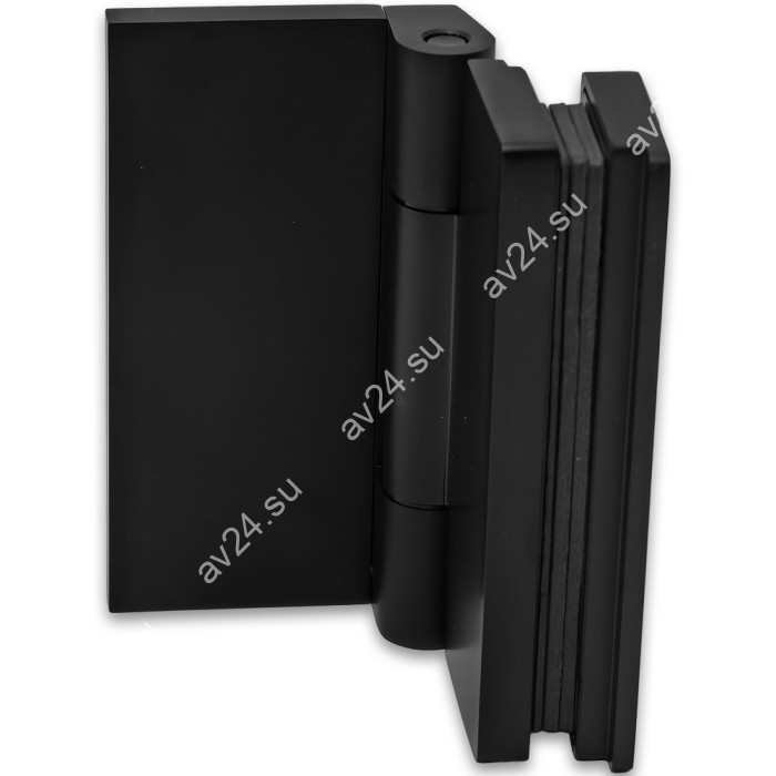 Петля Гера FDP-122 стена-стекло, открывание 90° внутрь, латунь/черный