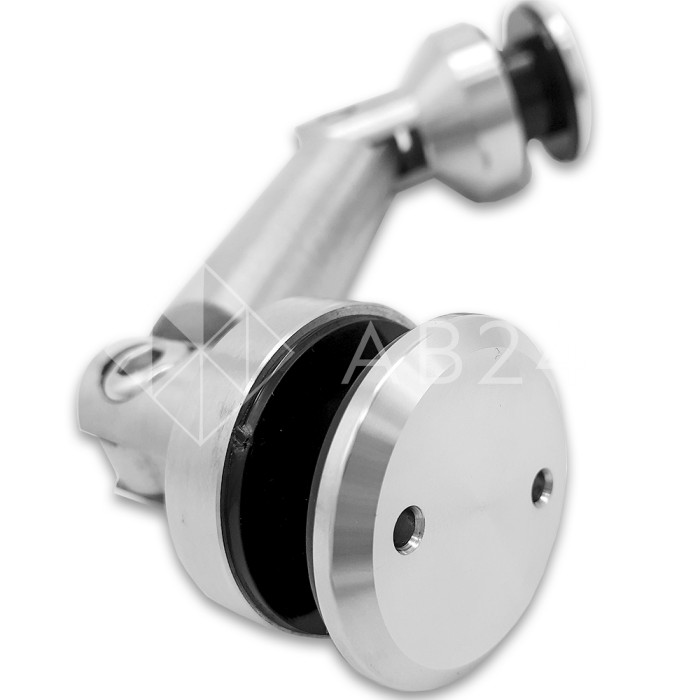 Точечное крепление FKK-71 стекло-стекло 82 мм регулируемое. Без зенковки, нержавейка/матовый