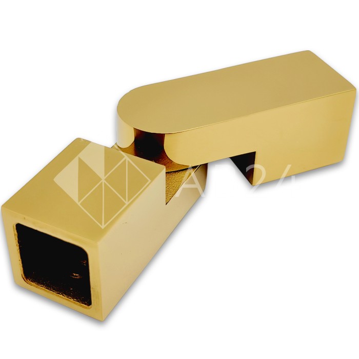 Соединитель FDC-57 трубы 15х15 регулируемый 90°-180°, нержавейка/золото