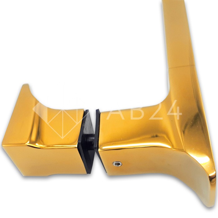 Ручка скоба FDR-96, 15х30х450 мм, нержавейка/золото